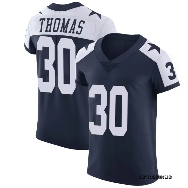 Men's Juanyeh Thomas Dallas Cowboys Elite Navy Alternate Vapor Untouchable Jersey