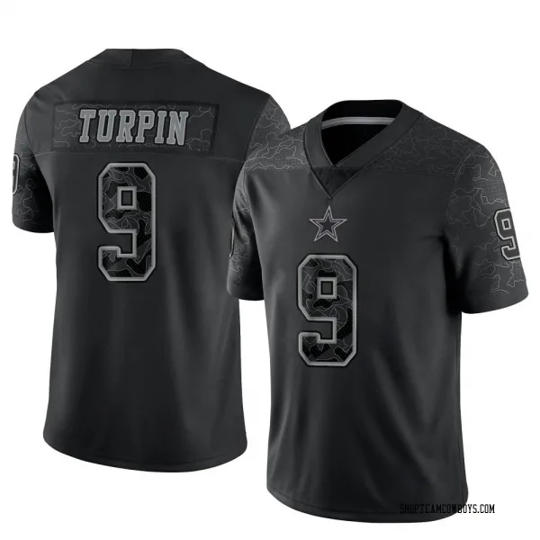 Men's KaVontae Turpin Dallas Cowboys Limited Black Reflective Jersey