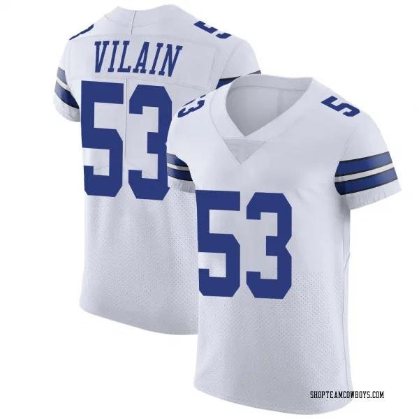 Men's Luiji Vilain Dallas Cowboys Elite White Vapor Untouchable Jersey