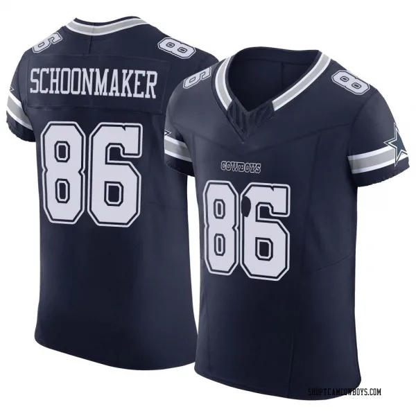 Men's Luke Schoonmaker Dallas Cowboys Elite Navy Vapor F.U.S.E. Jersey