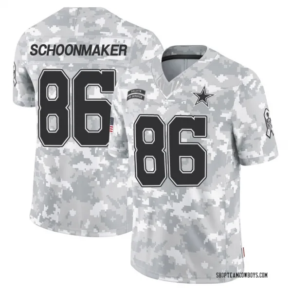 Men's Luke Schoonmaker Dallas Cowboys Limited Arctic Camo 2024 Salute to Service Jersey