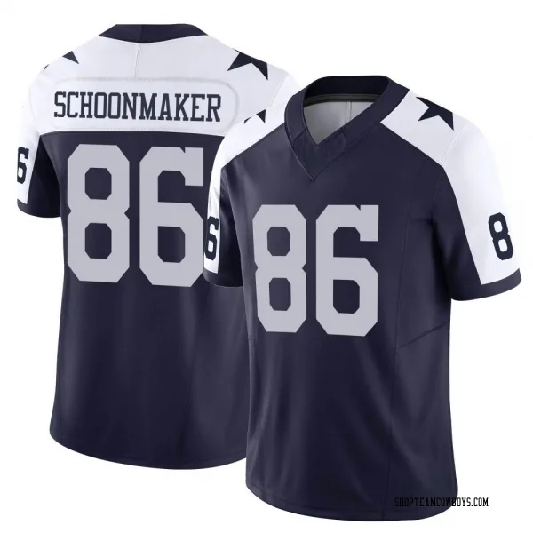 Men's Luke Schoonmaker Dallas Cowboys Limited Navy Alternate Vapor F.U.S.E. Jersey