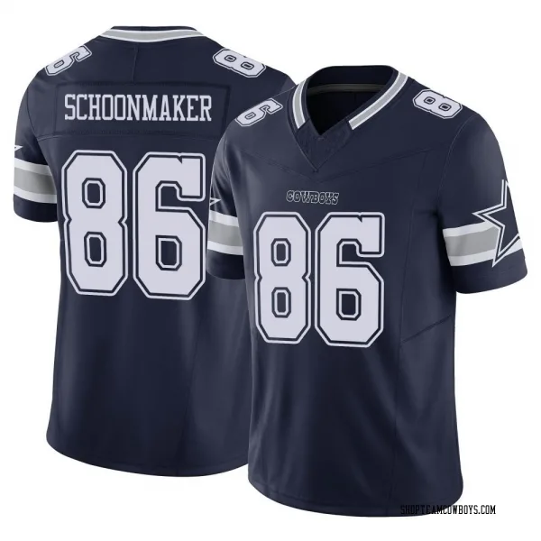 Men's Luke Schoonmaker Dallas Cowboys Limited Navy Vapor F.U.S.E. Jersey