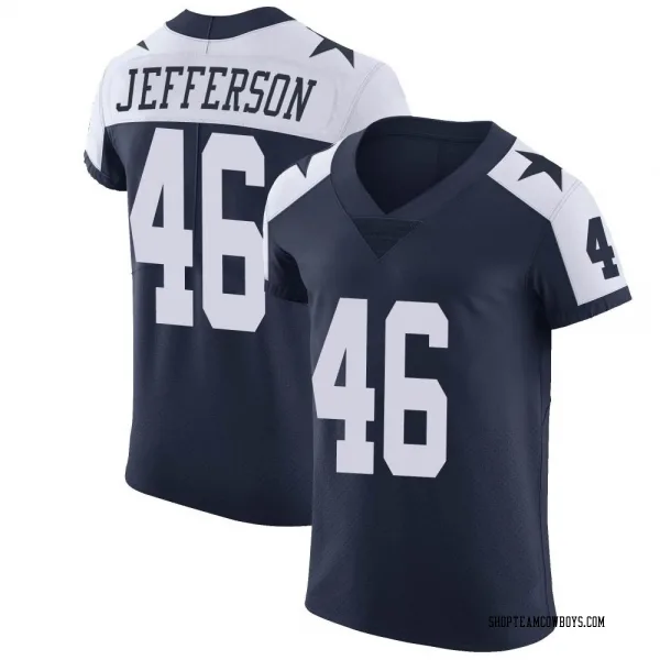 Men's Malik Jefferson Dallas Cowboys Elite Navy Alternate Vapor Untouchable Jersey