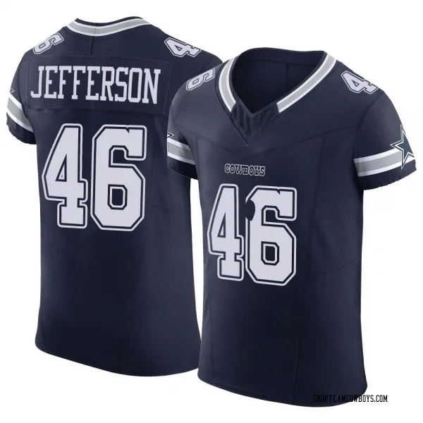 Men's Malik Jefferson Dallas Cowboys Elite Navy Vapor F.U.S.E. Jersey