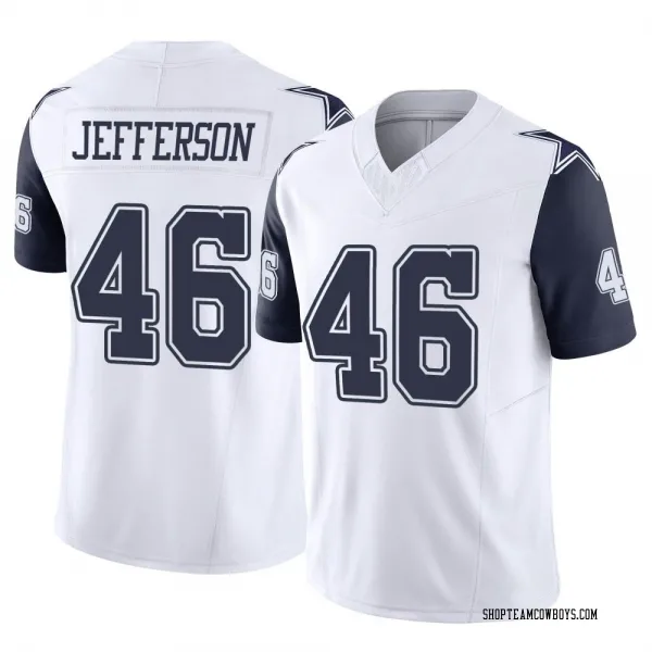 Men's Malik Jefferson Dallas Cowboys Limited White 2nd Alternate Vapor F.U.S.E. Jersey