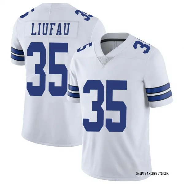 Men's Marist Liufau Dallas Cowboys Limited White Vapor Untouchable Jersey