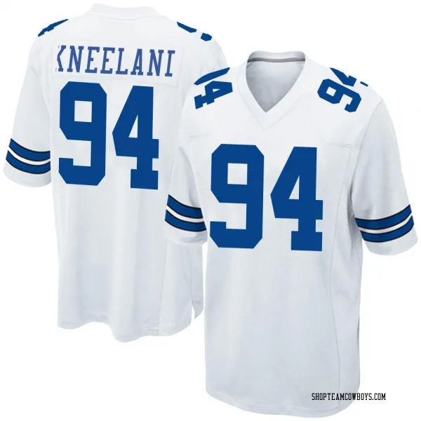 Men's Marshawn Kneeland Dallas Cowboys Game White Jersey