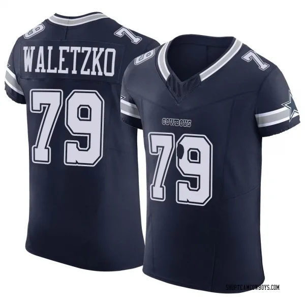 Men's Matt Waletzko Dallas Cowboys Elite Navy Vapor F.U.S.E. Jersey