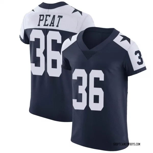 Men's Nathaniel Peat Dallas Cowboys Elite Navy Alternate Vapor Untouchable Jersey