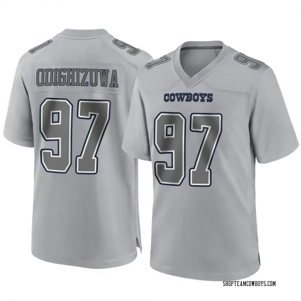 Men's Osa Odighizuwa Dallas Cowboys Game Gray Atmosphere Fashion Jersey