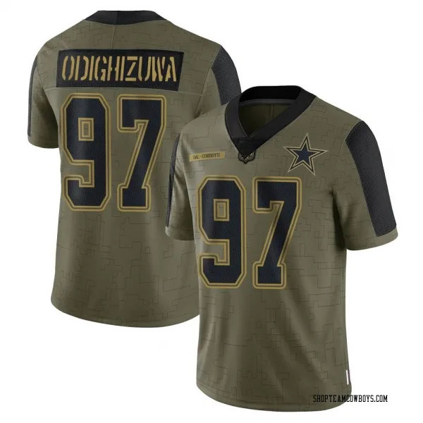 Men's Osa Odighizuwa Dallas Cowboys Limited Olive 2021 Salute To Service Jersey