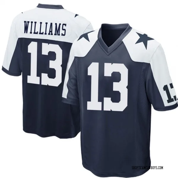 Men's Seth Williams Dallas Cowboys Game Navy Blue Throwback Jersey