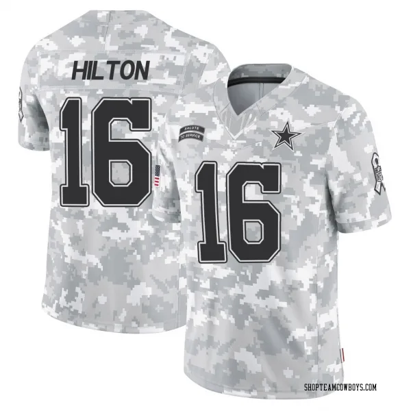 Men's T.Y. Hilton Dallas Cowboys Limited Arctic Camo 2024 Salute to Service Jersey