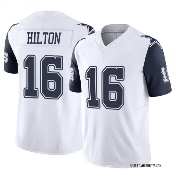 Men's T.Y. Hilton Dallas Cowboys Limited White 2nd Alternate Vapor F.U.S.E. Jersey