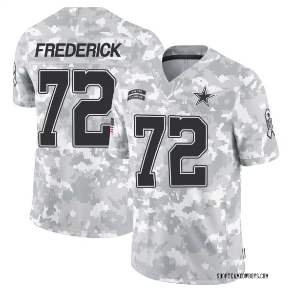 Men's Travis Frederick Dallas Cowboys Limited Arctic Camo 2024 Salute to Service Jersey