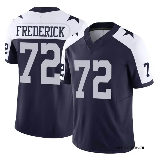 Men's Travis Frederick Dallas Cowboys Limited Navy Alternate Vapor F.U.S.E. Jersey