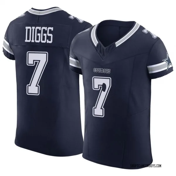 Men's Trevon Diggs Dallas Cowboys Elite Navy Vapor F.U.S.E. Jersey