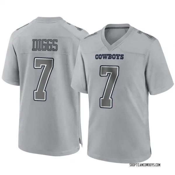 Men's Trevon Diggs Dallas Cowboys Game Gray Atmosphere Fashion Jersey