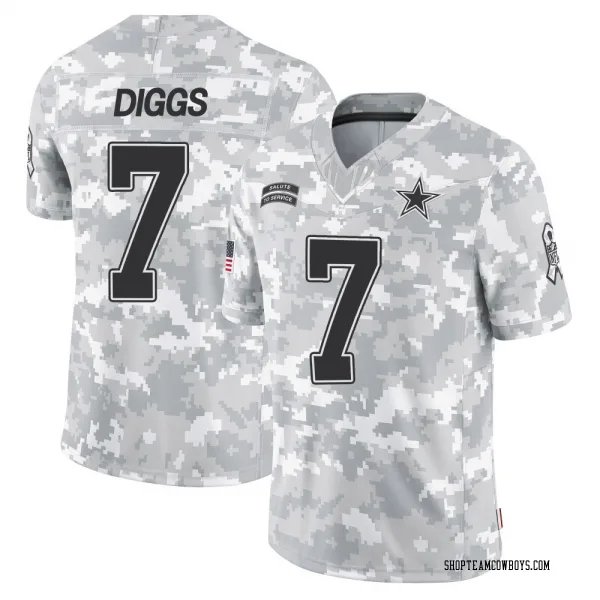 Men's Trevon Diggs Dallas Cowboys Limited Arctic Camo 2024 Salute to Service Jersey