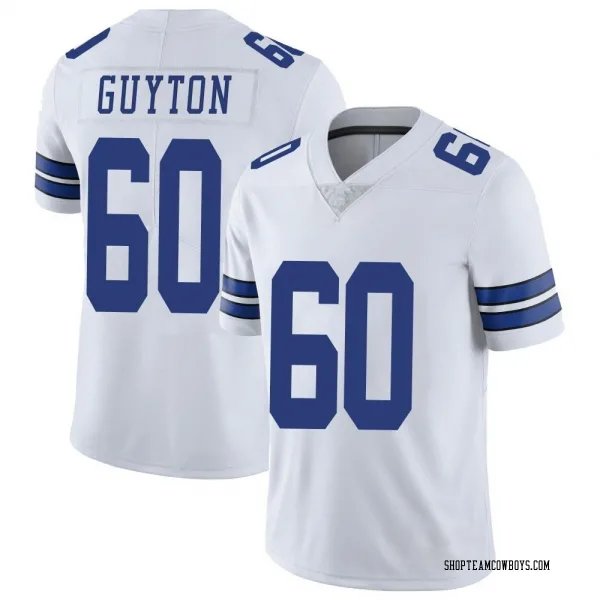 Men's Tyler Guyton Dallas Cowboys Limited White Vapor Untouchable Jersey