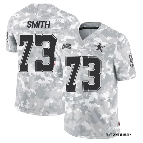 Men's Tyler Smith Dallas Cowboys Limited Arctic Camo 2024 Salute to Service Jersey