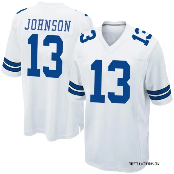 Men's Tyron Billy-Johnson Dallas Cowboys Game White Jersey