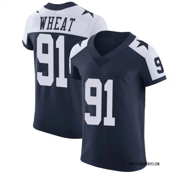 Men's Tyrus Wheat Dallas Cowboys Elite Navy Alternate Vapor Untouchable Jersey