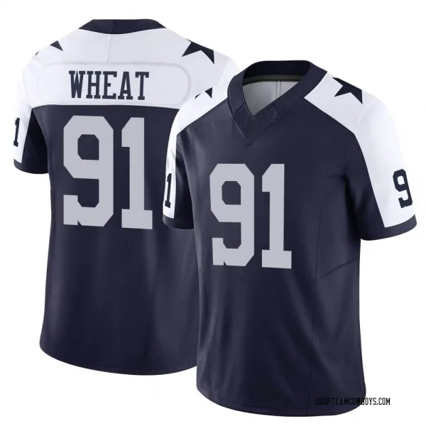 Men's Tyrus Wheat Dallas Cowboys Limited Navy Alternate Vapor F.U.S.E. Jersey