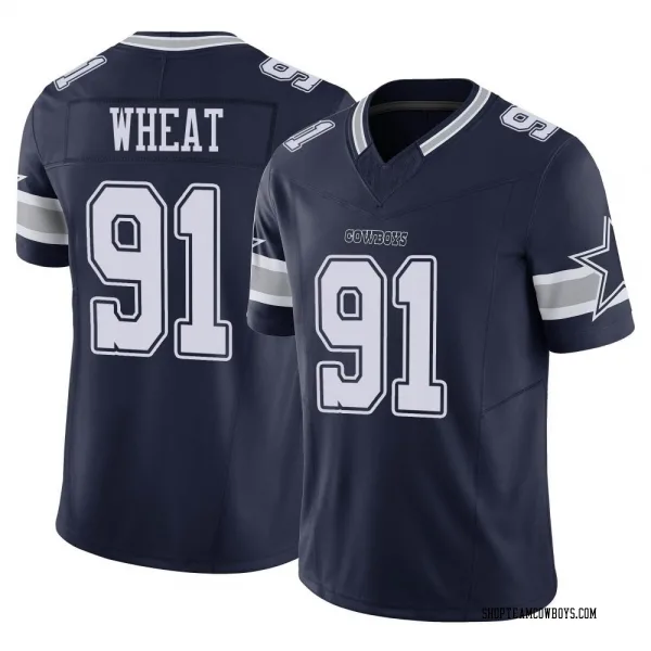 Men's Tyrus Wheat Dallas Cowboys Limited Navy Vapor F.U.S.E. Jersey