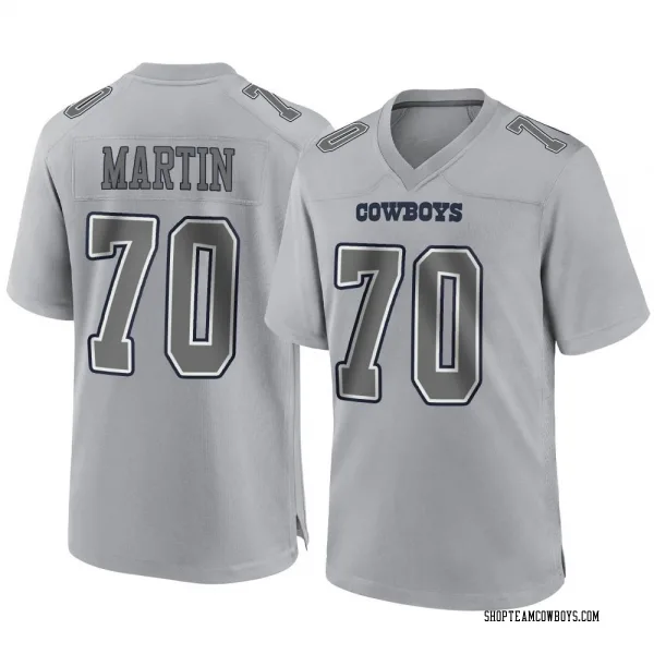 Men's Zack Martin Dallas Cowboys Game Gray Atmosphere Fashion Jersey