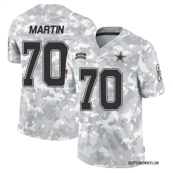 Men's Zack Martin Dallas Cowboys Limited Arctic Camo 2024 Salute to Service Jersey