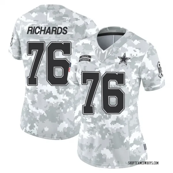 Women's Asim Richards Dallas Cowboys Limited Arctic Camo 2024 Salute to Service Jersey