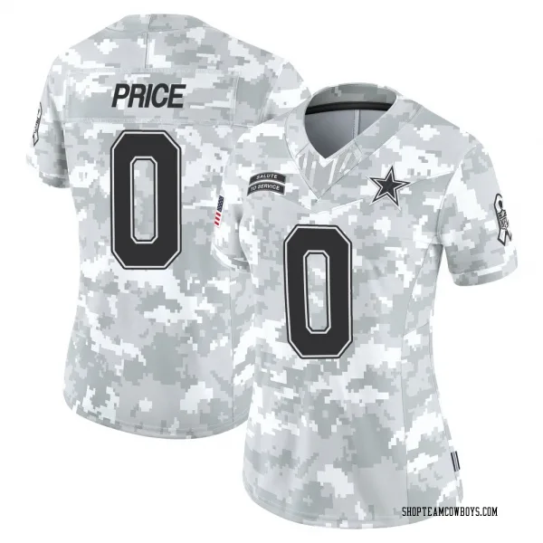 Women's Billy Price Dallas Cowboys Limited Arctic Camo 2024 Salute to Service Jersey