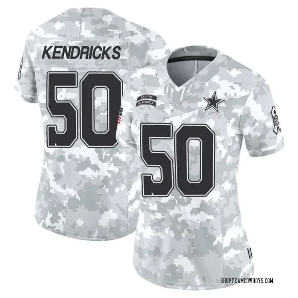 Women's Eric Kendricks Dallas Cowboys Limited Arctic Camo 2024 Salute to Service Jersey