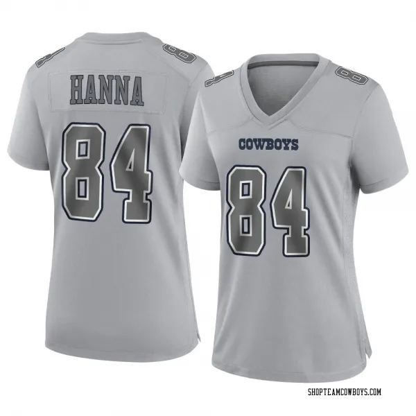 Women's James Hanna Dallas Cowboys Game Gray Atmosphere Fashion Jersey