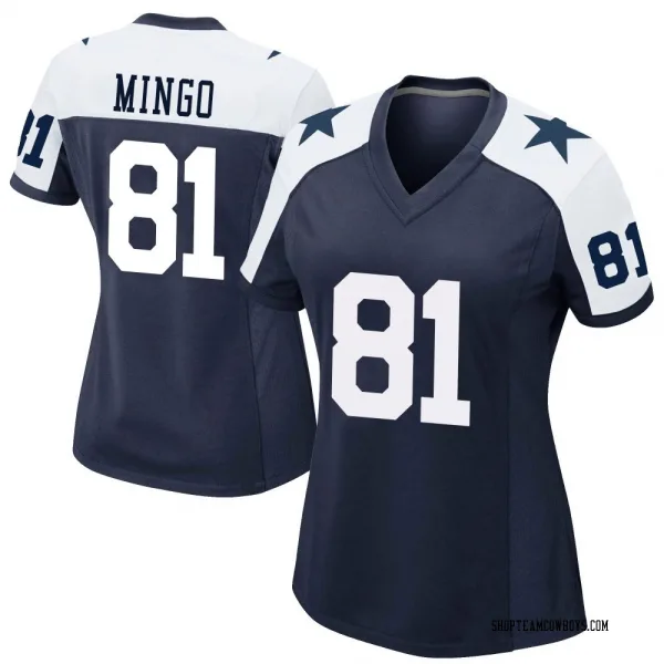 Women's Jonathan Mingo Dallas Cowboys Game Navy Alternate Jersey