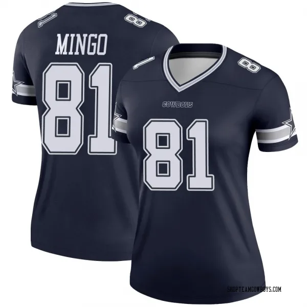 Women's Jonathan Mingo Dallas Cowboys Legend Navy Jersey