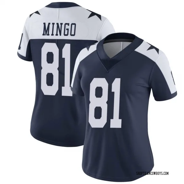 Women's Jonathan Mingo Dallas Cowboys Limited Navy Alternate Vapor Untouchable Jersey