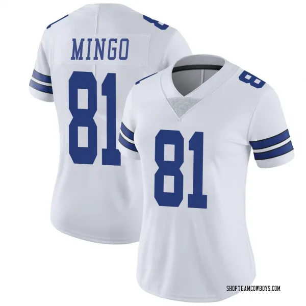 Women's Jonathan Mingo Dallas Cowboys Limited White Vapor Untouchable Jersey