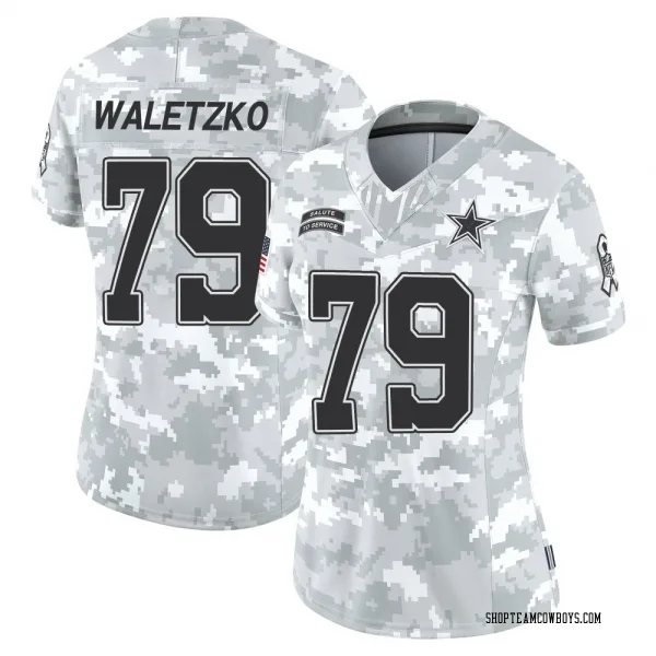 Women's Matt Waletzko Dallas Cowboys Limited Arctic Camo 2024 Salute to Service Jersey