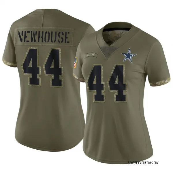 Women's Robert Newhouse Dallas Cowboys Limited Olive 2022 Salute To Service Jersey