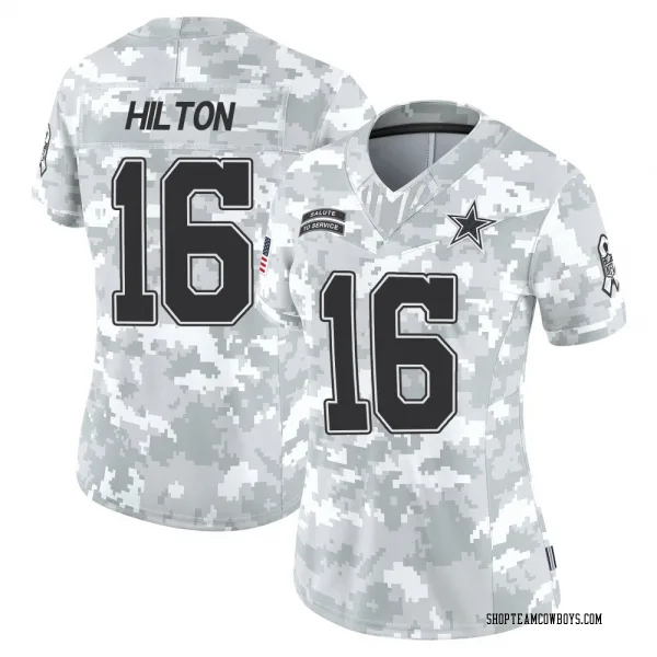 Women's T.Y. Hilton Dallas Cowboys Limited Arctic Camo 2024 Salute to Service Jersey