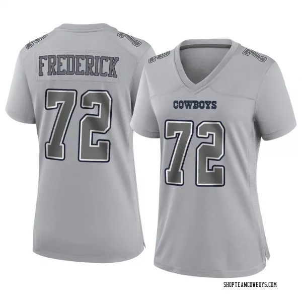 Women's Travis Frederick Dallas Cowboys Game Gray Atmosphere Fashion Jersey