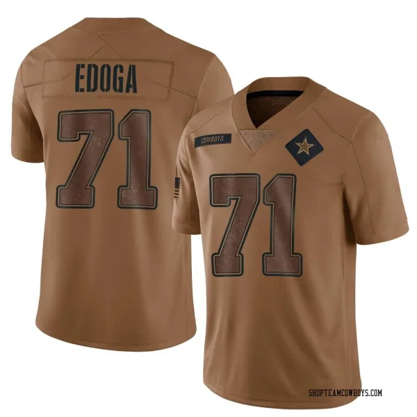 Youth Chuma Edoga Dallas Cowboys Limited Brown 2023 Salute To Service Jersey