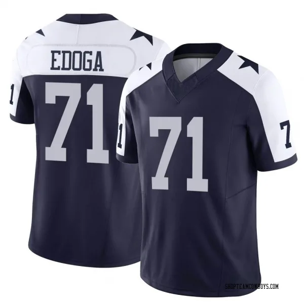 Youth Chuma Edoga Dallas Cowboys Limited Navy Alternate Vapor F.U.S.E. Jersey