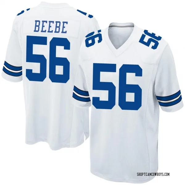 Youth Cooper Beebe Dallas Cowboys Game White Jersey