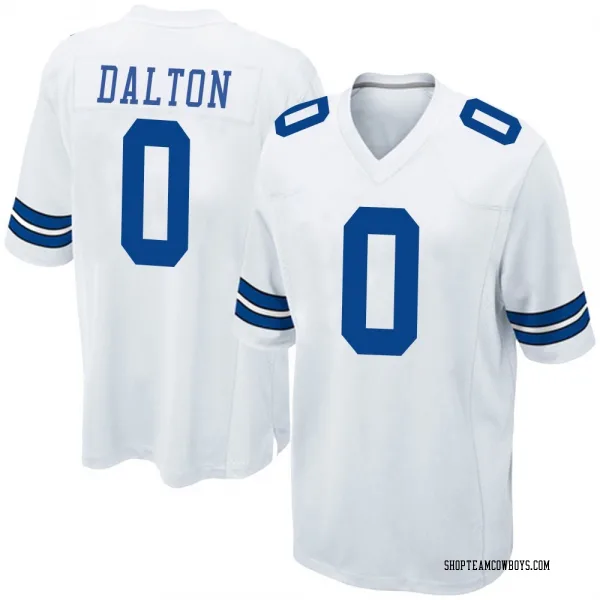 Youth Jalen Dalton Dallas Cowboys Game White Jersey