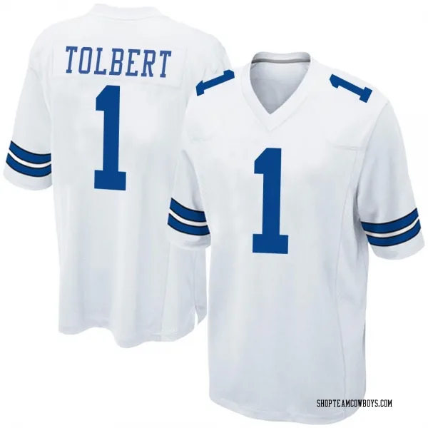 Youth Jalen Tolbert Dallas Cowboys Game White Jersey