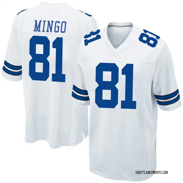 Youth Jonathan Mingo Dallas Cowboys Game White Jersey